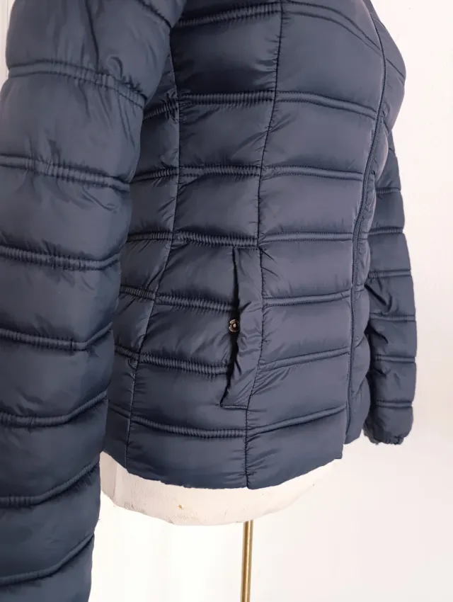 Chaqueta acolchada azul mujer