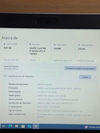 HP ProBook 640 G5 i5-8th / 8Gb / 256Gb