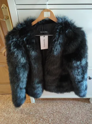 Abrigo pelo negro Tintoretto