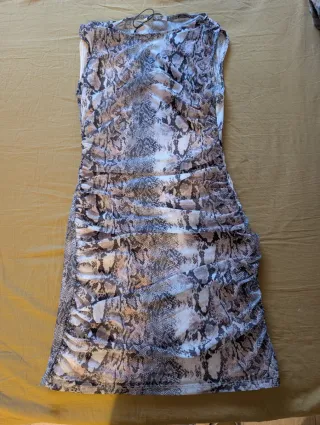 Vestido estampado serpiente 