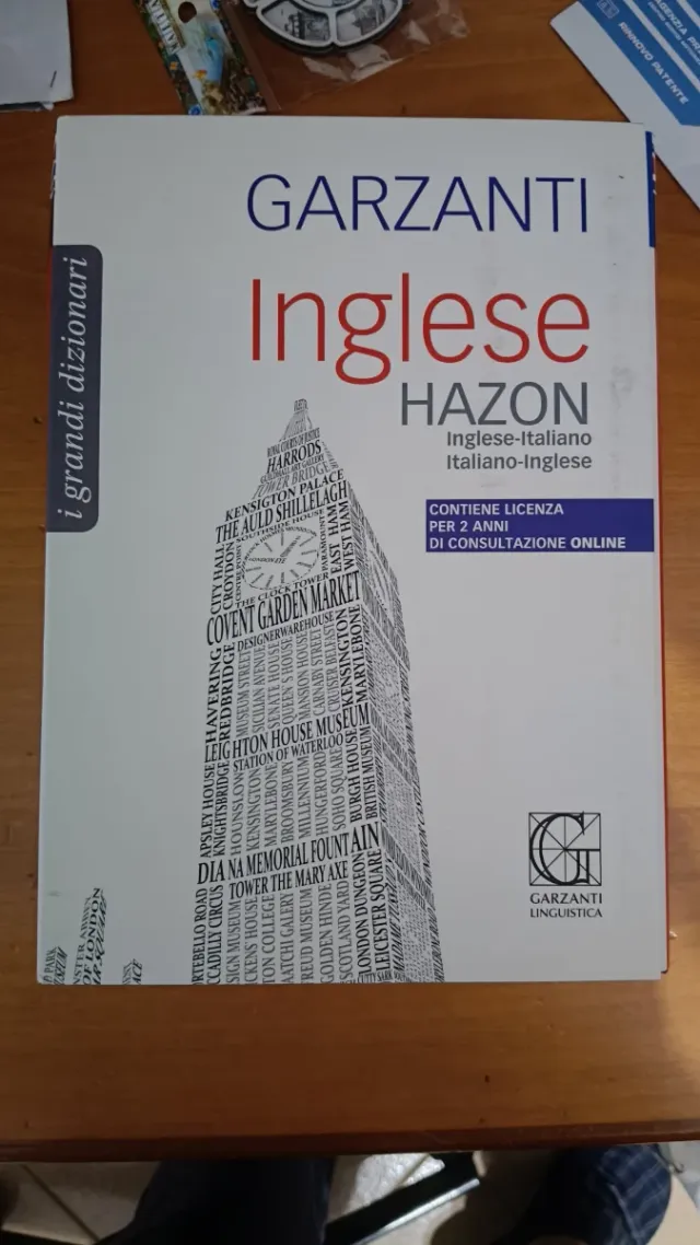 Dizionario bilingue Inglese-Italiano Hazon Garzant