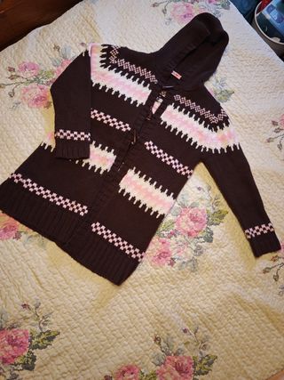 Chaqueta de punto con capucha talla XS