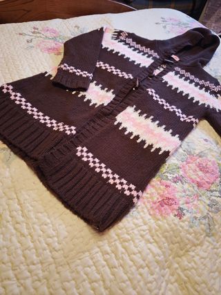 Chaqueta de punto con capucha talla XS
