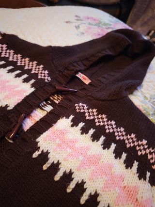 Chaqueta de punto con capucha talla XS