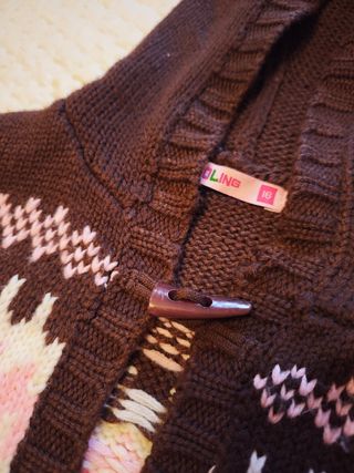 Chaqueta de punto con capucha talla XS