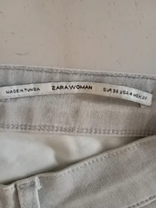 Pantalones mujer efecto polipiel grises