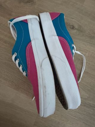 Zapatillas Vans Azul y Rosa
