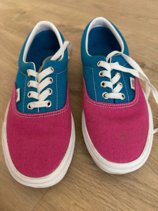 Zapatillas Vans Azul y Rosa
