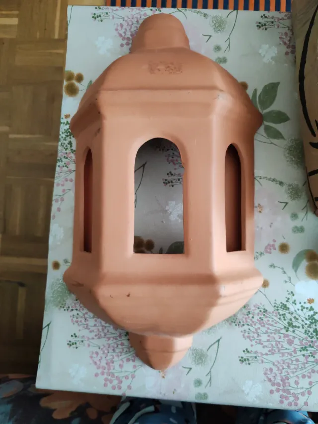 Cubre farolillo de terracota