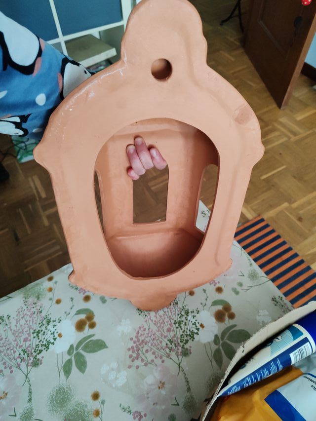 Cubre farolillo de terracota