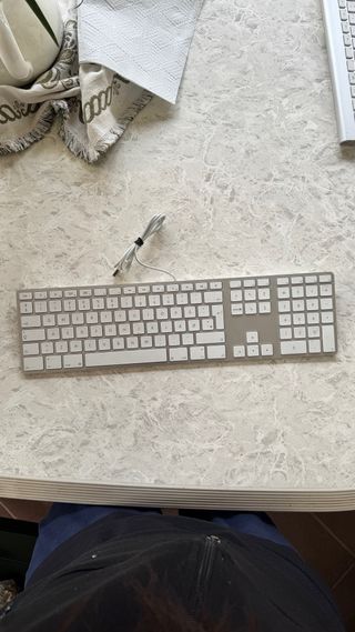 Tastiera Apple USB Argento/Bianco