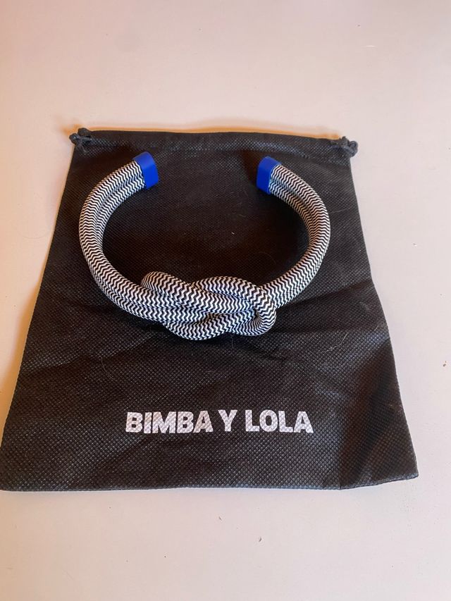 Collar Bimba y Lola Nudo Blanco y Azul