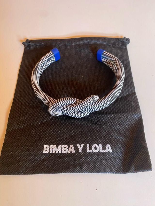 Collar Bimba y Lola Nudo Blanco y Azul