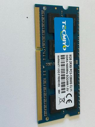 Memoria RAM Tecmiyo 8GB DDR3L 1600MHz