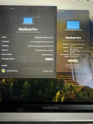 MacBook Pro 13” 2019 2.4Ghz