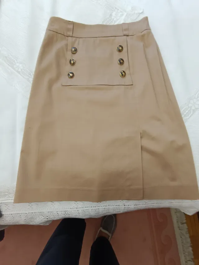 Falda Purificación García T42 Beige