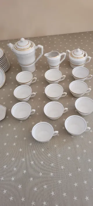 Antigua vajilla La Asturiana Gijón porcelana