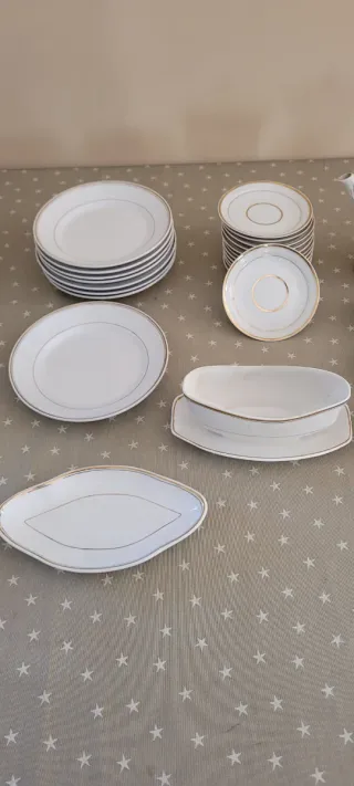 Antigua vajilla La Asturiana Gijón porcelana