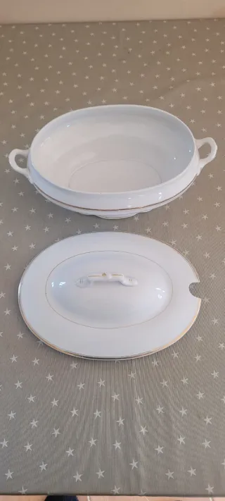 Antigua vajilla La Asturiana Gijón porcelana