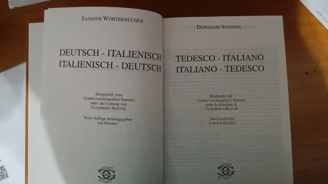 Dizionario bilingue Tedesco-Italiano della Rizzoli