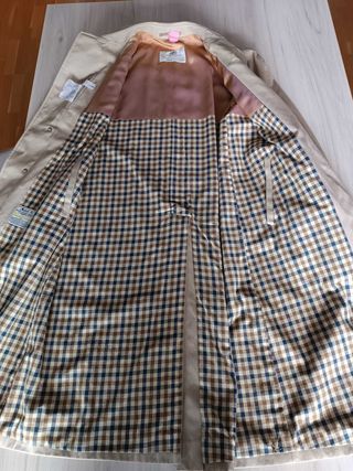 Gabardina Aquascutum Beige Made in England