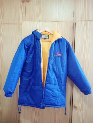 Abrigo N.Fusinar azul y amarillo Talla M