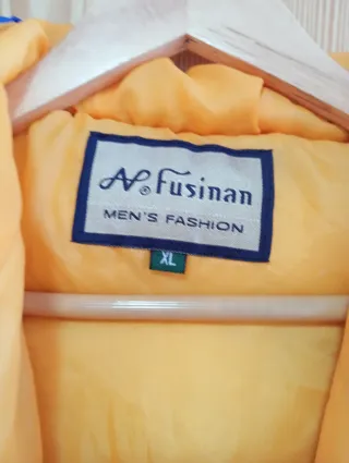 Abrigo N.Fusinar azul y amarillo Talla M