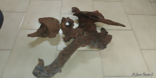 4 Troncos para acuario de madera
