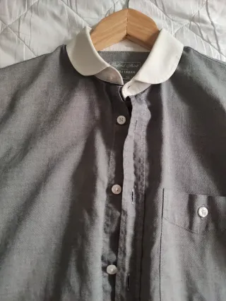 Camisa Zara Urban Gris Talla S