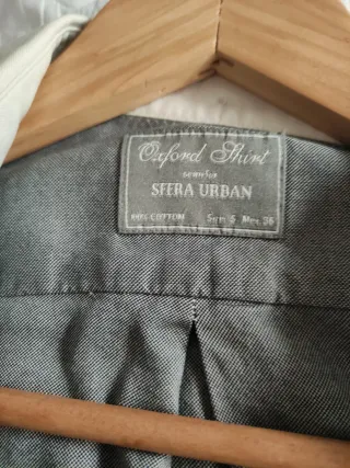 Camisa Zara Urban Gris Talla S