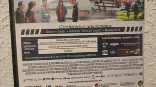 Película El Niño en DVD carátula fina.