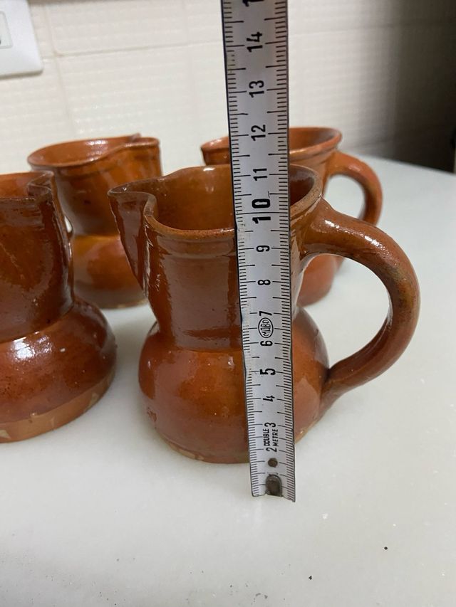 4 Jarras Barro Pequeñas