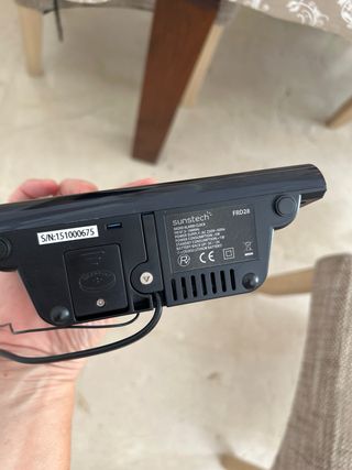 Despertador Suntech Negro y Azul
