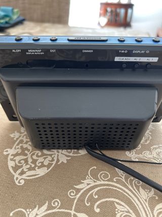 Despertador Suntech Negro y Azul