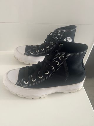 Zapatillas Converse plataforma altas negras