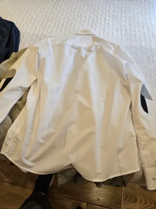 Camisa blanca manga larga
