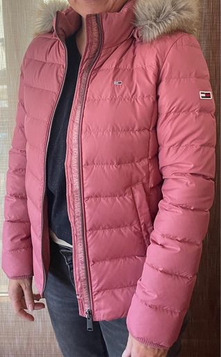 Abrigo Plumas Tommy Jeans Rosa