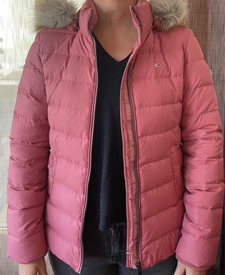 Abrigo Plumas Tommy Jeans Rosa