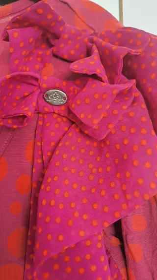 Blusa Fornarina mujer rosa y roja
