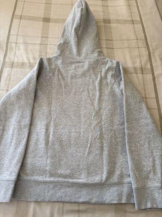 Sudadera Gap Gris con Logo Rosa