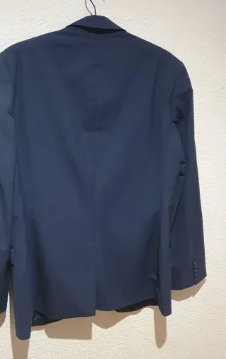 Chaqueta de traje azul hombre