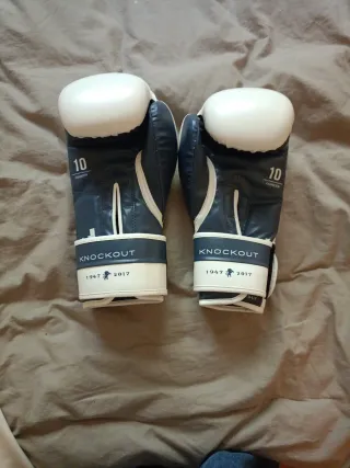 Guantes Boxeo Leone 10oz Blancos