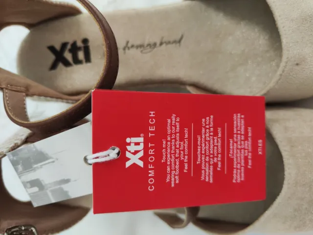 Cuñas Xti Beige y Marrón