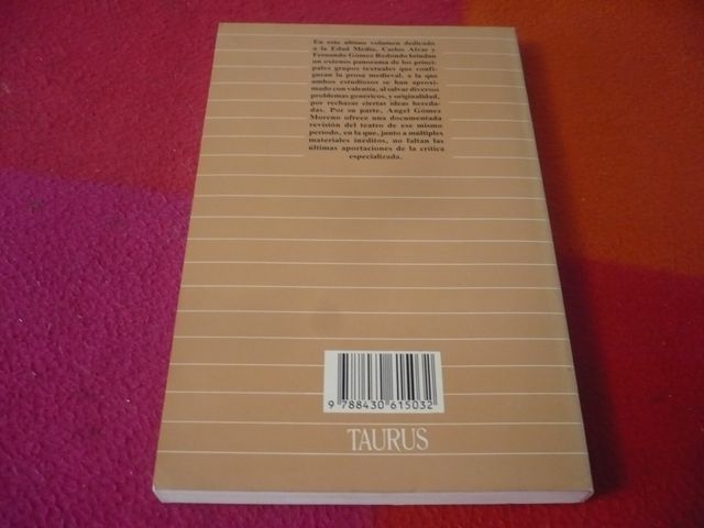 LA PROSA Y EL TEATRO EN LA EDAD MEDIA ( ALVAR )