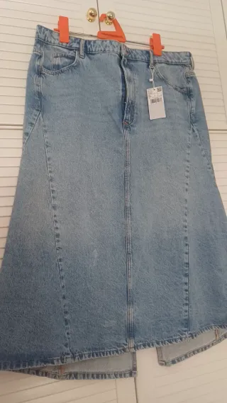 Falda vaquera midi XL