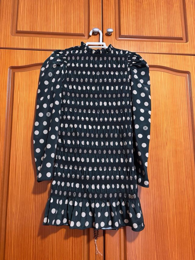 Vestido verde lunares CUPLE sin estrenar