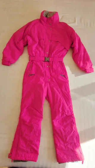 Mono de esquí rosa talla 44