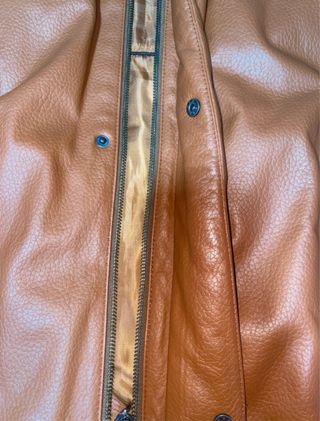 Cazadora de cuero TORRAS marrón talla L