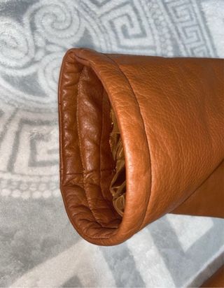Cazadora de cuero TORRAS marrón talla L