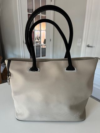 Bolso Lacoste Crudo Auténtico Poco Usado